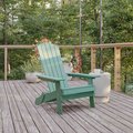 Flash Furniture All-Weather Folding Adirondack Chair in Sea Foam JJ-C14505-SFM-GG